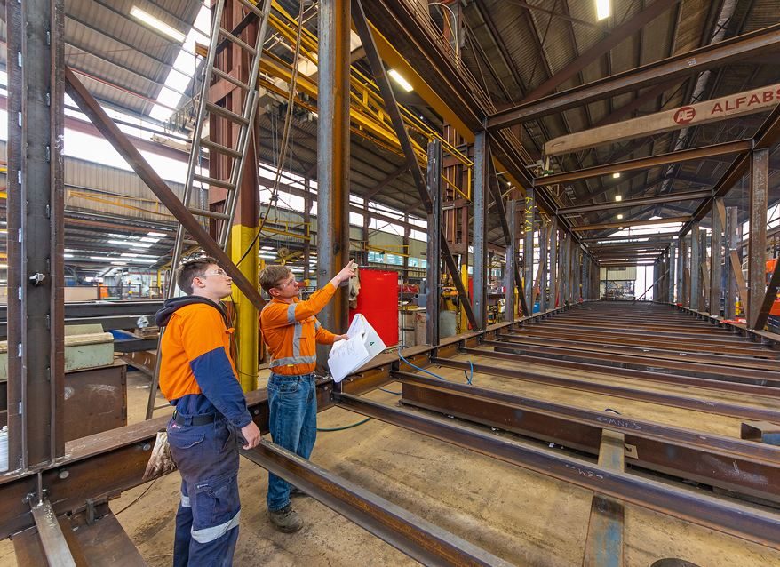 Pointing at Engineering Works — Mining Equipment in Kurri Kurri, NSW